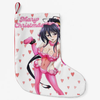 Sexy Santa Marry Cristmas Pink Heart Anime Diva Kleiner Weihnachtsstrumpf