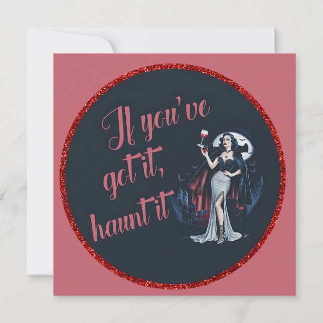 Sexy Sinnlich Vampire Wenn Sie es Got haben, verfo Einladung (Vorderseite)