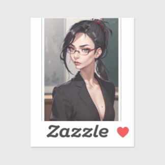 Sexy Stern Professor Aufkleber