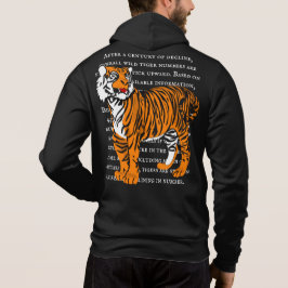 Sexy Tiger cooles Design Weißtexter Schwarz Hoodie