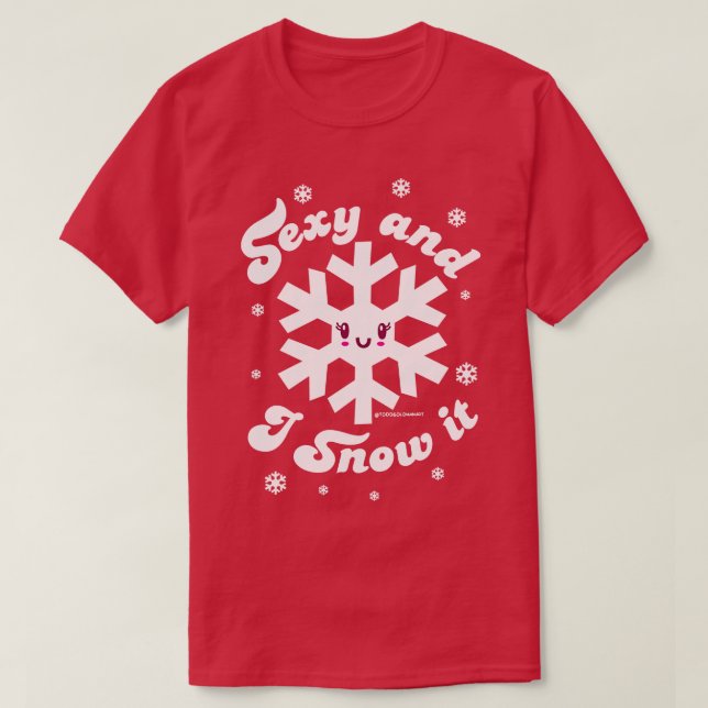 SEXY UND SCHNEE ES T-Shirt (Design vorne)