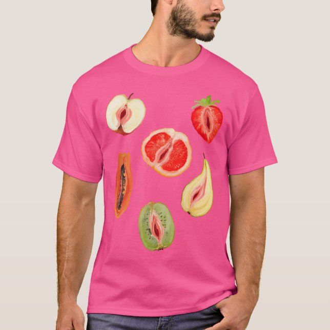 Sexy Vagina Fruits T-Shirt (Vorderseite)