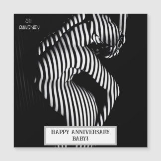 Sexy Wedding Anniversary Naughty Magneteinladung