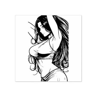 Sexy Women Rubber Briefmarke Gummistempel