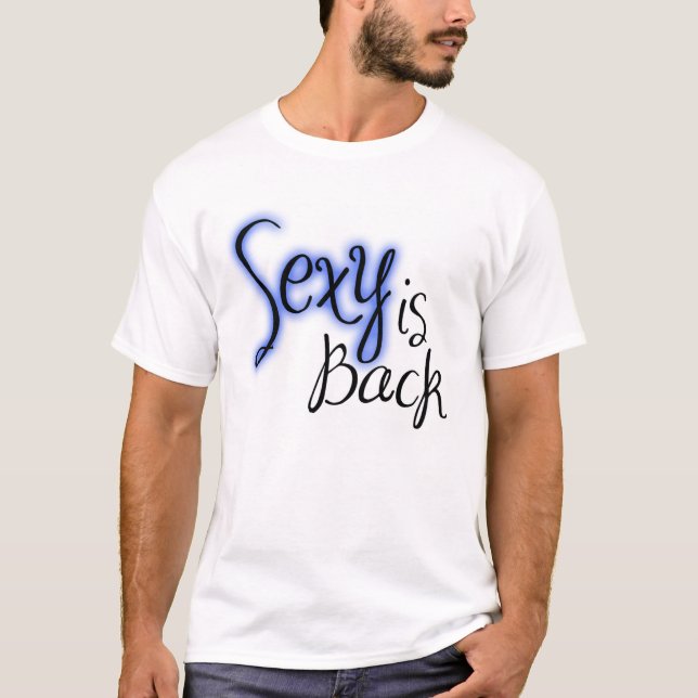sexyisback_blue T-Shirt (Vorderseite)