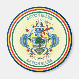 Seychellen-Erbe-Emblem Magnet