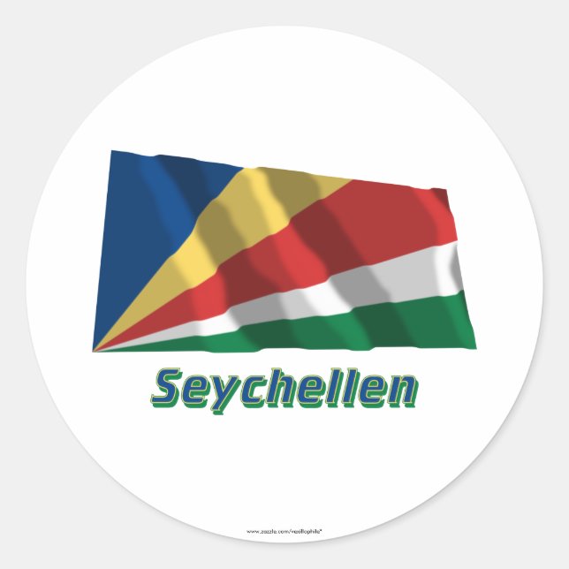 Seychellen Fæmit Namen Runder Aufkleber (Vorderseite)