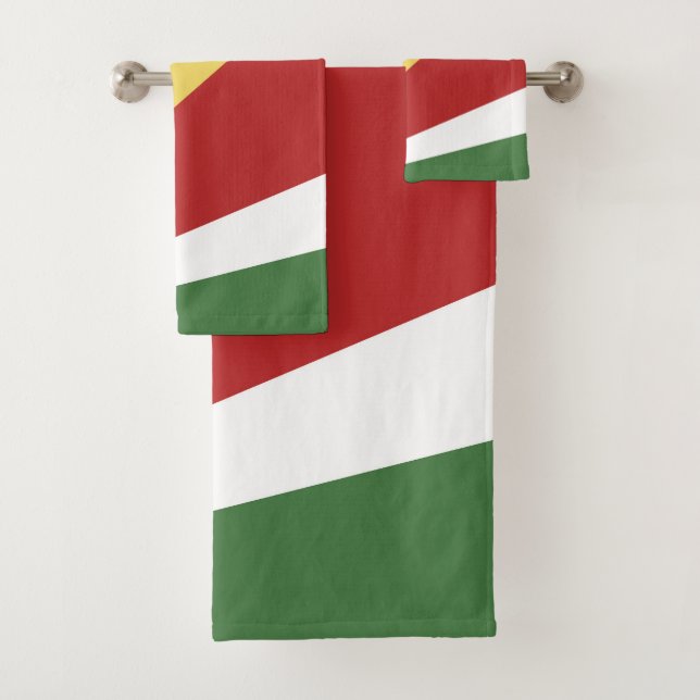 Seychellen-Flagge Badhandtuch Set (Insitu)