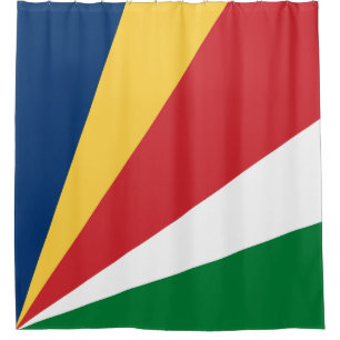 Seychellen-Flagge Duschvorhang