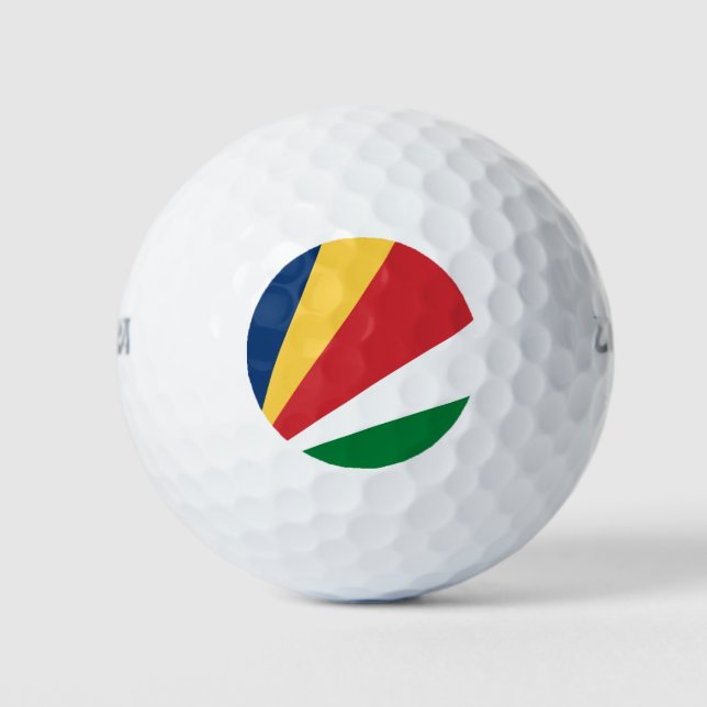 Seychellen-Flagge Golfball (Vorderseite)