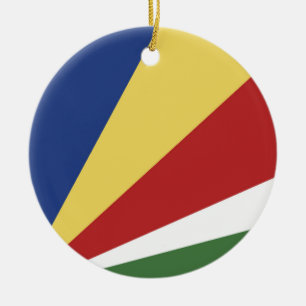 Seychellen-Flagge Keramik Ornament