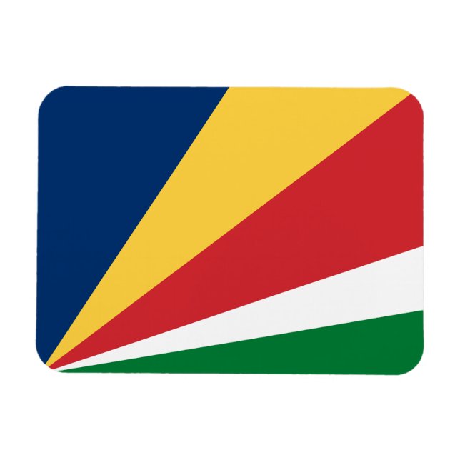 Seychellen-Flagge Magnet (Horizontal)