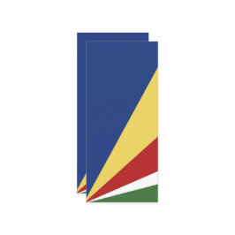 Seychellen-Flagge Menükarte