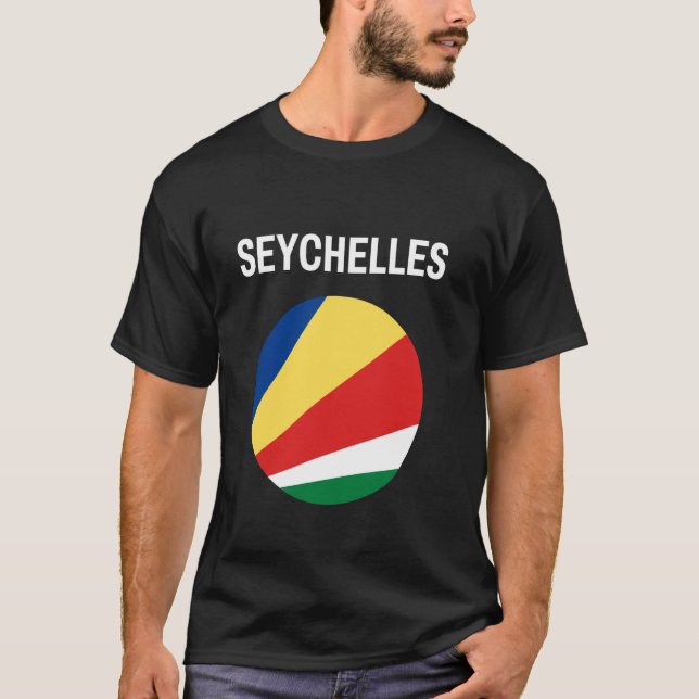 Seychellen-Flagge Modern T-Shirt (Vorderseite)