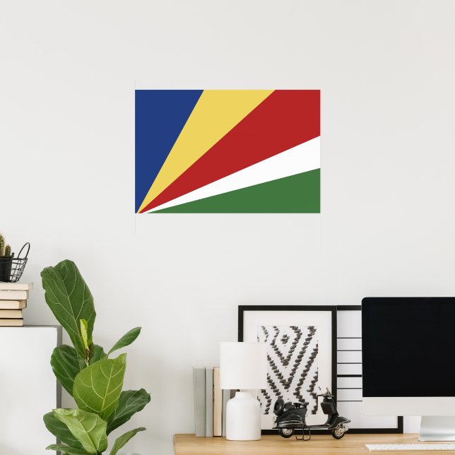 Seychellen-Flagge Poster (Heimbüro)