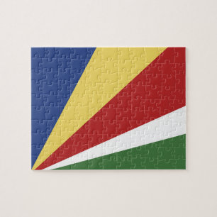 Seychellen-Flagge Puzzle