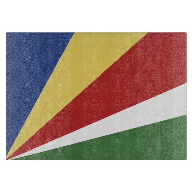 Seychellen-Flagge Schneidebrett (Vorderseite)