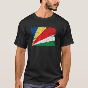 Seychellen-Flagge Stolz Freundschaft Stolz Frieden T-Shirt