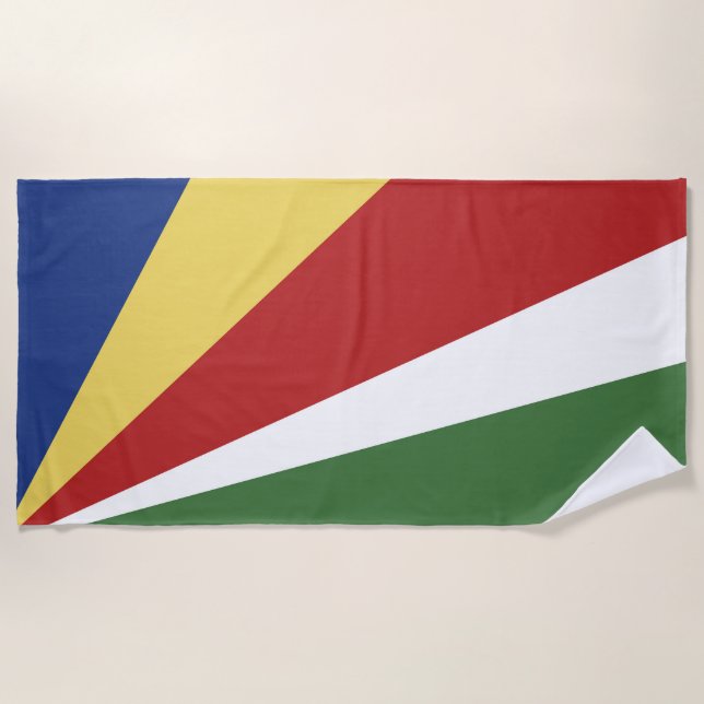 Seychellen-Flagge Strandtuch (Vorderseite)