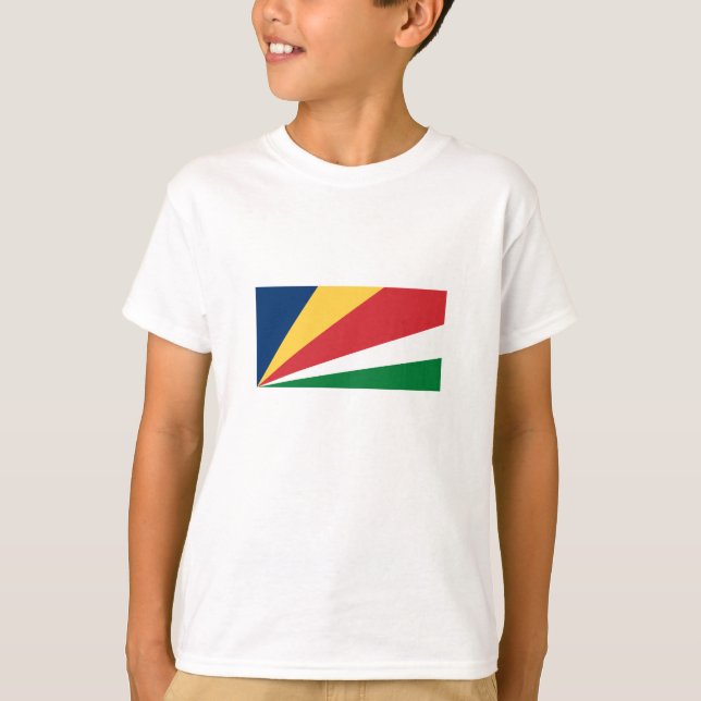 Seychellen-Flagge T-Shirt (Vorderseite)
