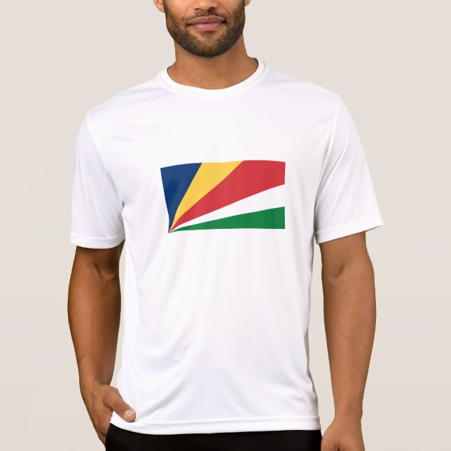 Seychellen-Flagge T-Shirt (Vorderseite)