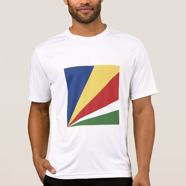 Seychellen-Flagge T-Shirt (Vorderseite)