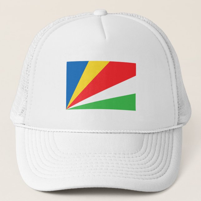 Seychellen-Flagge Truckerkappe (Vorderseite)