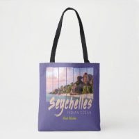 Seychellen Indischer Ozean Vintager Sonnenuntergan