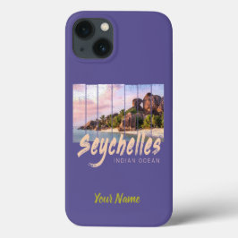 Seychellen Indischer Ozean Vintager Sonnenuntergan Case-Mate iPhone Hülle