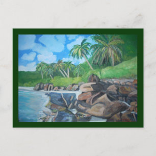 Seychellen-Insel-Postkarte Postkarte