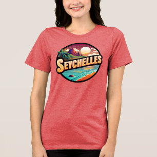 Seychellen Inseln Indischer Ozean Tri-Blend Shirt