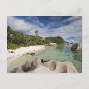 Seychellen, La Digue Island, L'Gewerkschaft Anwese Postkarte