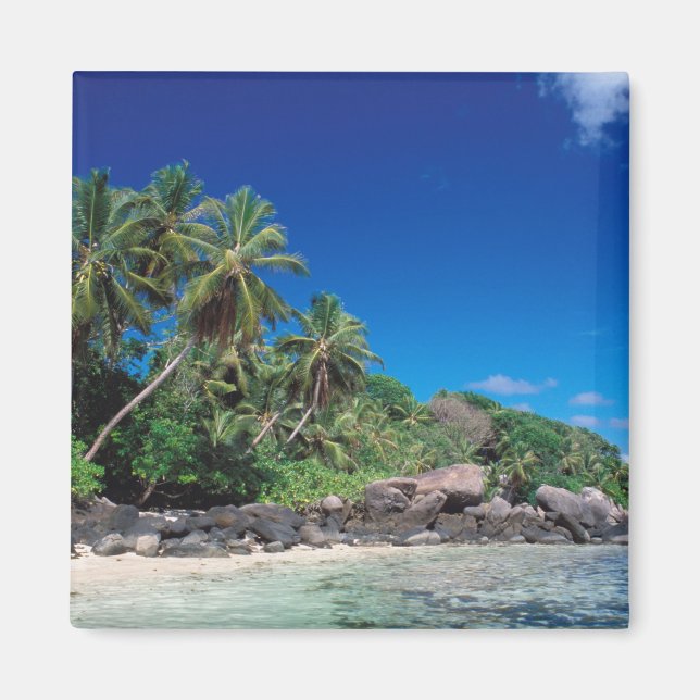 Seychellen, Mahe Island, Anse Royale Beach. 2 Magnet (Vorne)