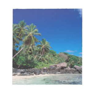 Seychellen, Mahe Island, Anse Royale Beach. 2 Notizblock