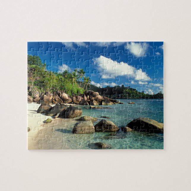 Seychellen, Mahe Island, Anse Royale Beach.3 Puzzle (Horizontal)