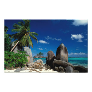 Seychellen, Mahe Island, Anse Royale Beach. Fotodruck