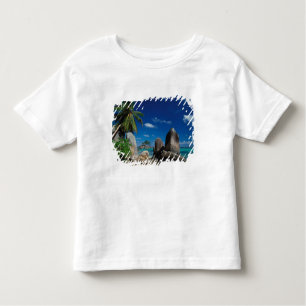 Seychellen, Mahe Island, Anse Royale Beach. Kleinkind T-shirt