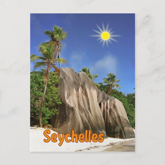 Seychellen Postkarte (Vorderseite)