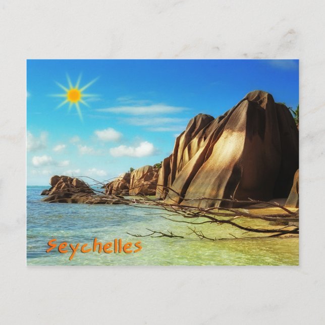Seychellen Postkarte (Vorderseite)