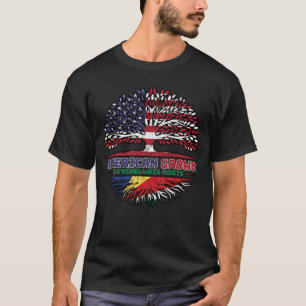 Seychellen Seychellen Amerikaner USA Baumwurzeln T-Shirt