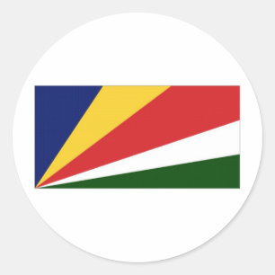Seychellen-Staatsflagge Runder Aufkleber