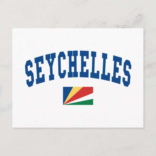 Seychellen Stil Postkarte (Vorderseite)
