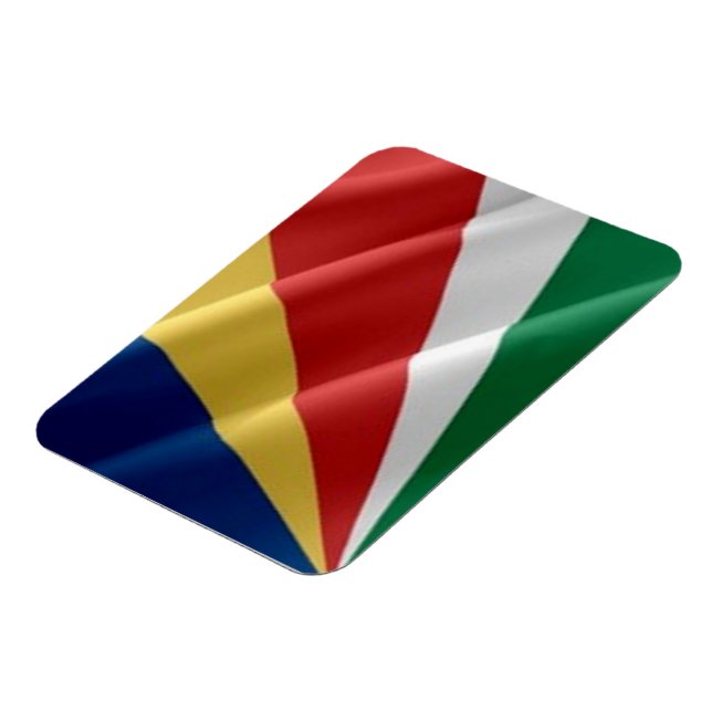 Seychellen - Waving Flag - Magnet (Linke Seite)