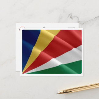 Seychellen - Waving Flag - Postkarte