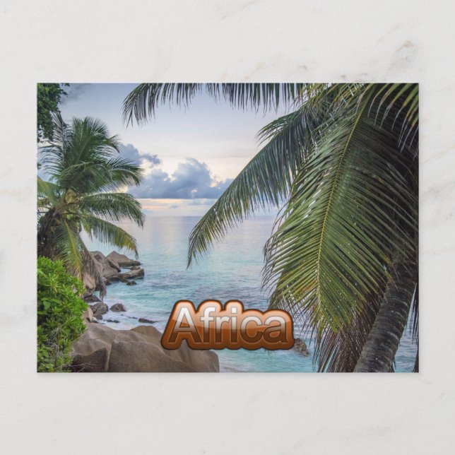 Seychelles archipelago, tropical, postkarte (Vorderseite)