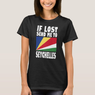 Seychelles Flag Design Wenn verloren geht schicken T-Shirt
