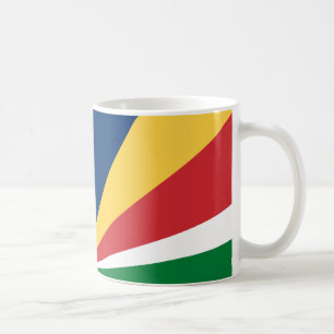 Seychelles Flag Keramik Kaffee Tasse