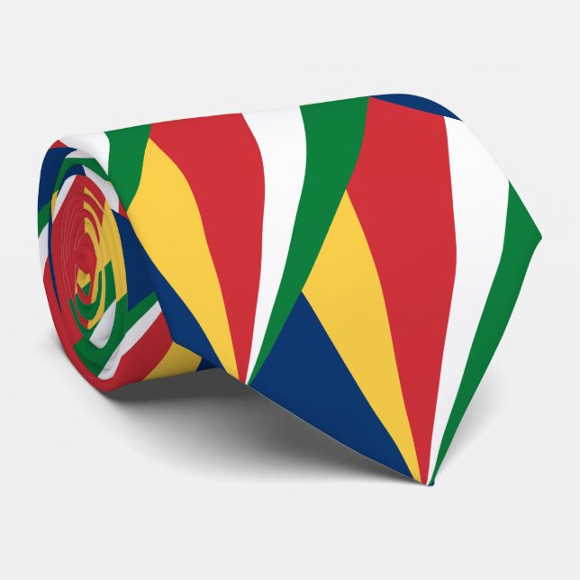 Seychelles Flag Krawatte (Gerollt)