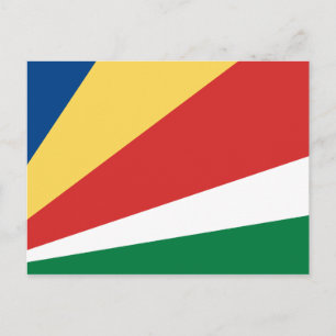Seychelles Flag Postkarte