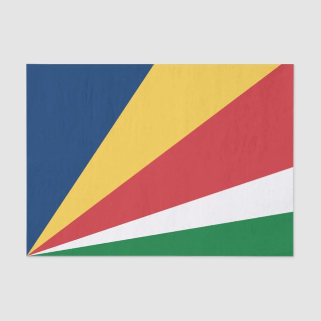 Seychelles Flag Seidenpapier (Vorderseite)